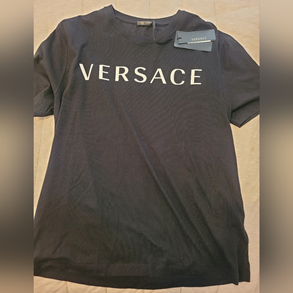 Versace Black T-shirt. New With Tag